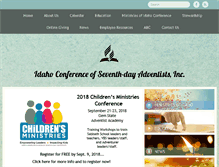 Tablet Screenshot of idahoadventist.org